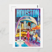 Familienurlaub in Houston, Texas Postkarte (Vorne/Hinten)