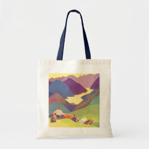 Familienurlaub in nostalgischer Zeit, Picknick in  Tragetasche