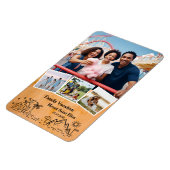 Familienurlaub individuelle 4 Fotorahmen Magnet (Linke Seite)