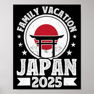 Familienurlaub Japan 2025 Beach Sommerurlaub Poster