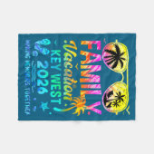 Familienurlaub Key West passend Fleecedecke (Vorderseite (Horizontal))