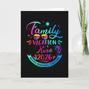 Familienurlaub Kure 2026 Palmbaum-Geschenk Karte
