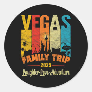 Familienurlaub Las Vegas Familienreise 20 Runder Aufkleber