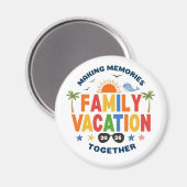 Familienurlaub Magnet (Vorderseite/Rückseite)