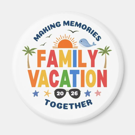 Familienurlaub Magnet (Vorne)