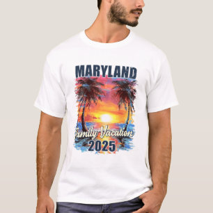 Familienurlaub Maryland 2025 Sommerreise Matching T-Shirt