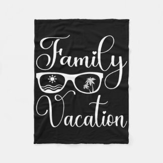 Familienurlaub Matching Sommerreise Fleecedecke