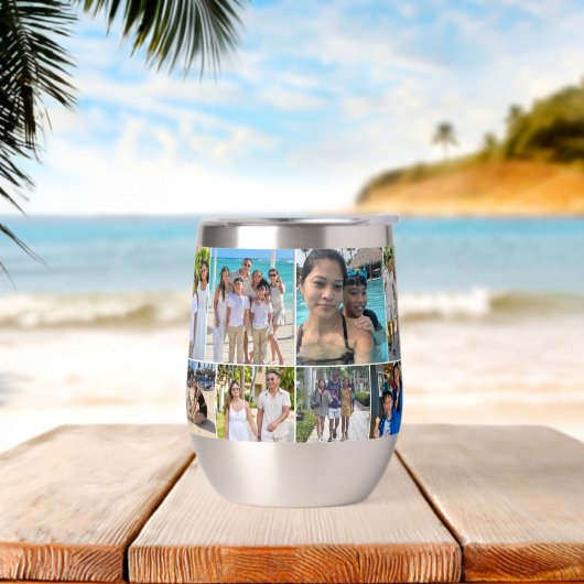 Familienurlaub mit mehreren Fotos FotoCollage (Strand)