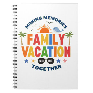 Familienurlaub Notizblock