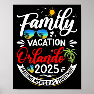 Familienurlaub Orlando 2025 Beach Sommerurlaub Poster