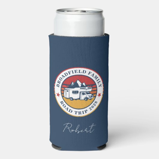 Familienurlaub Personalisiert halten Selters Dosenkühler (Seltzer Rückseite)