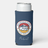 Familienurlaub Personalisiert halten Selters Dosenkühler (Seltzer Vorderseite)