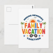 Familienurlaub Postkarte (Vorne/Hinten)