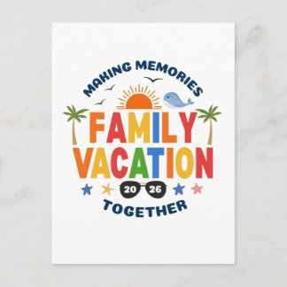 Familienurlaub Postkarte