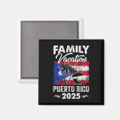 Familienurlaub Puerto Rico 2025 Beach Summer Vaca Magnet (Vorderseite/Rückseite)