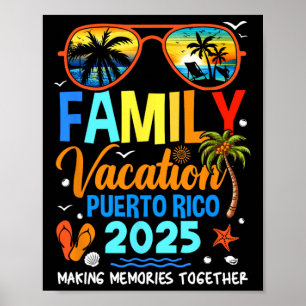 Familienurlaub Puerto Rico 2025 Familienurlaub T Poster