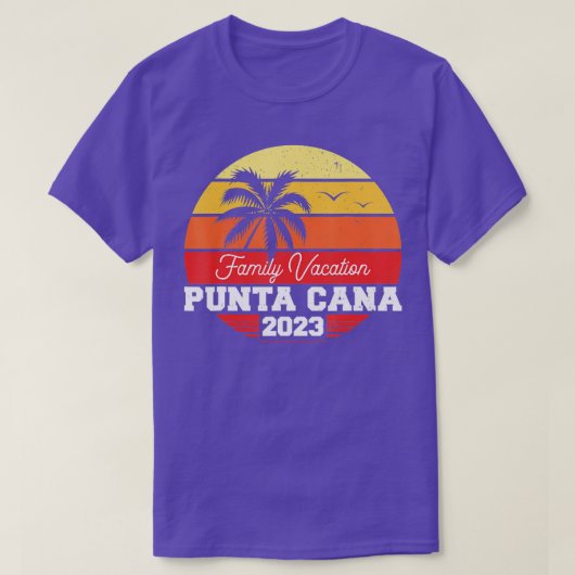 Familienurlaub Punta Cana 2023 - Matching Holiday  T-Shirt (Design vorne)