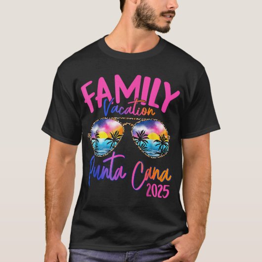 Familienurlaub Punta Cana 2025 - Matching Holiday T-Shirt (Vorderseite)