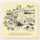 Familienurlaub Rechteckiger Pappuntersetzer (Vorderseite)