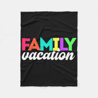 Familienurlaub Reise Matching Fleecedecke