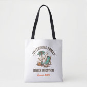Familienurlaub Retro Beach Urlaub Reise Tasche (Vorderseite)
