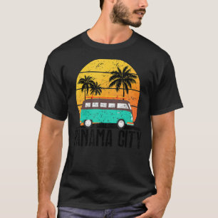 Familienurlaub Retro Sommer Vibes Sunset Beach Pa T-Shirt