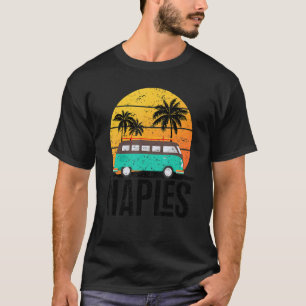 Familienurlaub Retro Sommerwoben Neapel sein T-Shirt