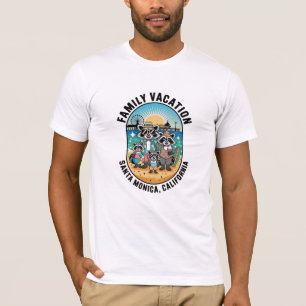Familienurlaub Santa Monica Kalifornien Passend T-Shirt