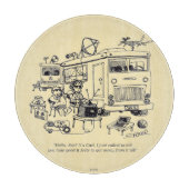 Familienurlaub Schneidebrett (Vorderseite)