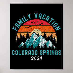 Familienurlaub Skifahren Wandern im Gebirge 2024 Poster