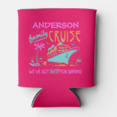 Familienurlaub Sonnenschiff | Individuelle Name V3 Dosenkühler (Vorderseite)