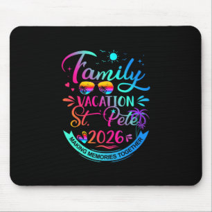 Familienurlaub St.pete 2026 Palmbaum-Geschenk Mousepad