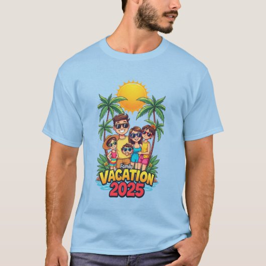 Familienurlaub T-Shirt (Vorderseite)