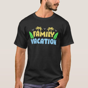 Familienurlaub Tropical Beach Matching Wiedersehen T-Shirt