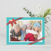 Familienurlaub: Urlaubsfotokarte Feiertagskarte (Stehend Vorderseite)
