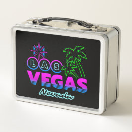 Familienurlaub - Vegas Ausflug Souvenir - Las Vega Metall Brotdose