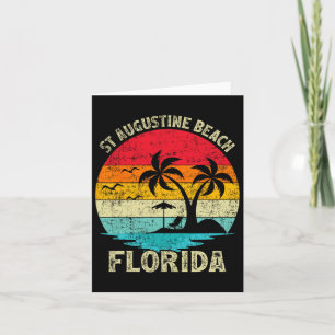 Familienurlaub Vintag Retro Florida Karte