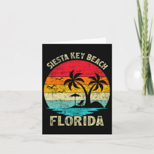 Familienurlaub Vintag Retro Florida Siesta Schlüss Karte