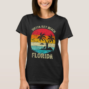 Familienurlaub Vintag Retro Florida Siesta Schlüss T-Shirt
