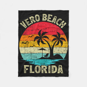 Familienurlaub Vintag Retro Florida Vero Strand Fleecedecke