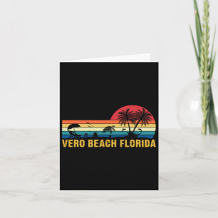 Familienurlaub Vintag Vero Beach Florida Sea Tur Karte