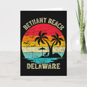 Familienurlaub Vintage Retro Delaware Bethany Bea Karte