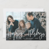 Familienurlaub Weihnachtskarte Feiertagskarte (Vorderseite)