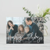 Familienurlaub Weihnachtskarte Feiertagskarte (Stehend Vorderseite)