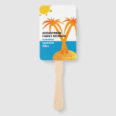 Familienurlaub Wiedersehen Sommerurlaub Fächer (Vorderseite)