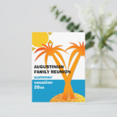 Familienurlaub Wiedersehen Sommerurlaub Postkarte (Stehend Vorderseite)