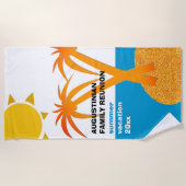 Familienurlaub Wiedersehen Sommerurlaub Strandtuch (Vorderseite)