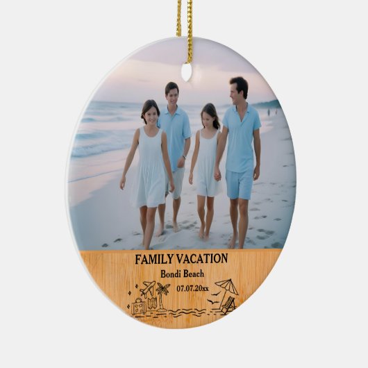 Familienurlaub - Zuvorkommendes und individuelles Keramik Ornament (Rechts)