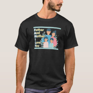 FAMILIENVater und Mutter Liebe stolz Sie Adoption T-Shirt