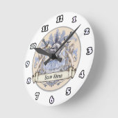 Familienwappen "Blue Knight" Nachname Uhr (Winkel)